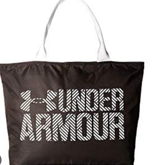 Under Armour UA Big Wordmark Tote 2.0 Black and White - Picture 1 of 12